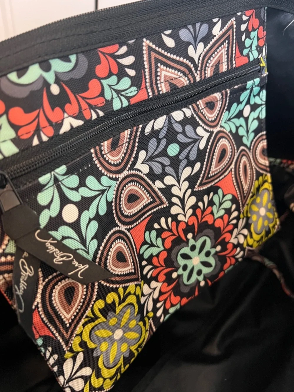 Vera Bradley Sierra Bundle 2 Pc Tote‎ + Crossbody Floral Medallion Travel Bag